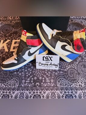 Nike Air Jordan 1 Fragment x Union  LA Varsity Red Sport Royal